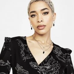 LVT1 Clothing Zodiac Crop Wrap Top