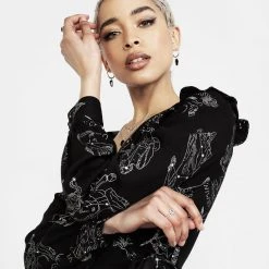 LVT1 Clothing Zodiac Crop Wrap Top