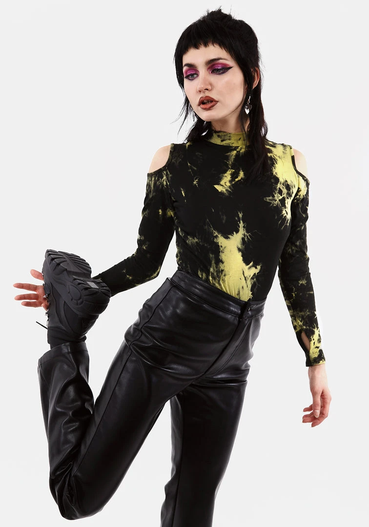 MET1 SCHOLOMANCE COLD SHOULDER TIE DYE BODY Clothing 6 MET1 SCHOLOMANCE COLD SHOULDER TIE DYE BODY Clothing