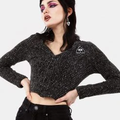 MET1 HILDEGARD EMBROIDERED KNIT CARDIGAN Clothing