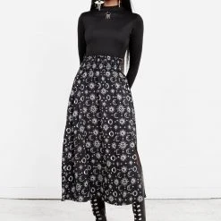 MET1 MOONBEAM MIDAXI SKIRT