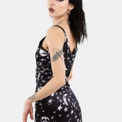 MET1 ALLNIGHTER VELVET MINI SLIP DRESS