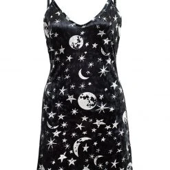 MET1 ALLNIGHTER VELVET MINI SLIP DRESS