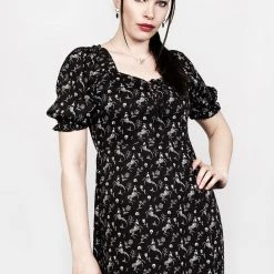 MET1 Women MAKEBELIEVE LACE UP MIDI DRESS