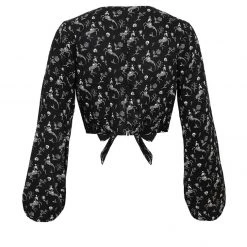 MET1 Women MAKEBELIEVE TIE FRONT CROP TOP