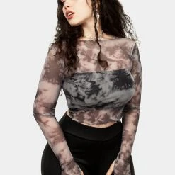 MET1 HEAVENS MESH CROP TOP 15 MET1 HEAVENS MESH CROP TOP