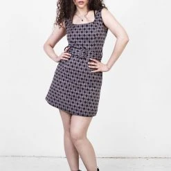 MET1 CLOWNTEARS BELTED PINAFORE DRESS Women