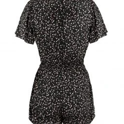 MET1 VALLEY FRILL PEPLUM PLAYSUIT