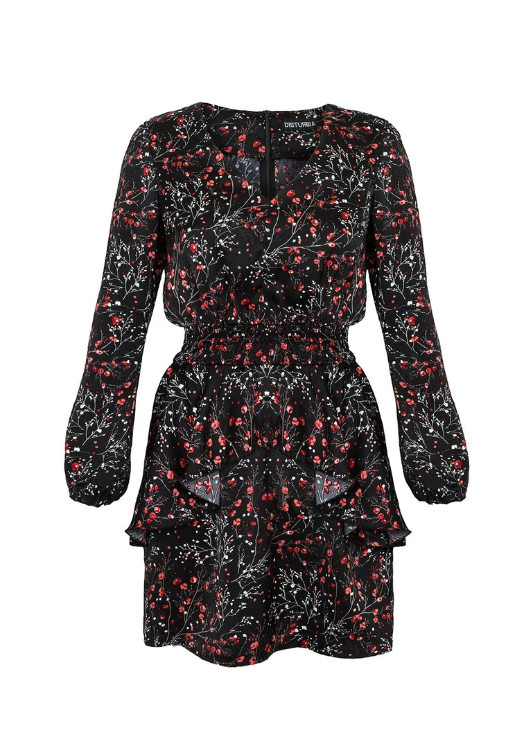 MET1 ROSETEARS FRILL PEPLUM MINI DRESS 11 MET1 ROSETEARS FRILL PEPLUM MINI DRESS