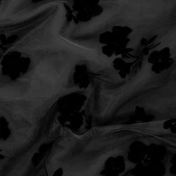 MET1 STEVIE MIDI FLOCK SKIRT