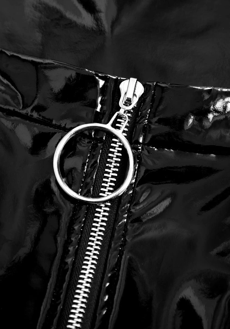 MET1 DOMINION MIDI VINYL SKIRT Women 11 MET1 DOMINION MIDI VINYL SKIRT Women