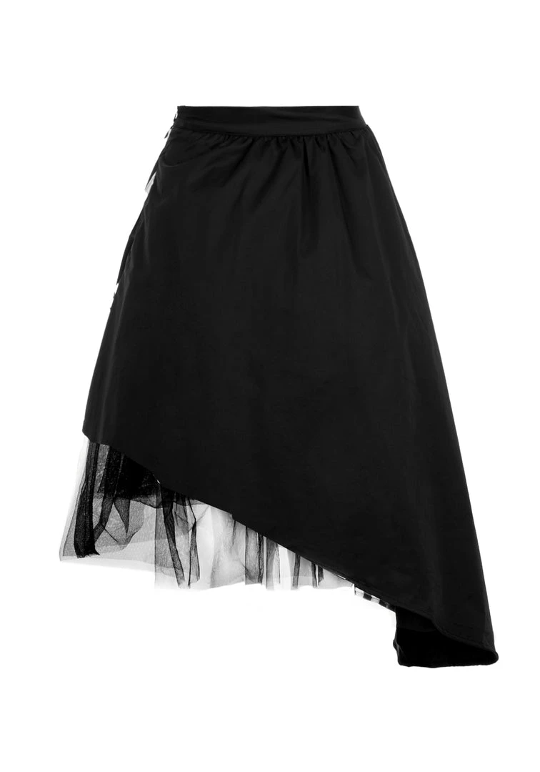 MET1 PARANORMAL ASYMMETRIC MIDI SKIRT 16 MET1 PARANORMAL ASYMMETRIC MIDI SKIRT