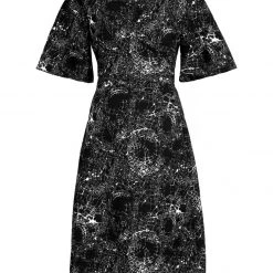 MET1 SPELLWORK MIDI WRAP DRESS Women 17 MET1 SPELLWORK MIDI WRAP DRESS Women