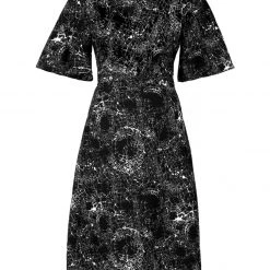 MET1 SPELLWORK MIDI WRAP DRESS Women 19 MET1 SPELLWORK MIDI WRAP DRESS Women