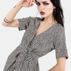 MET1 SUMMERS PRINTED WRAP DRESS