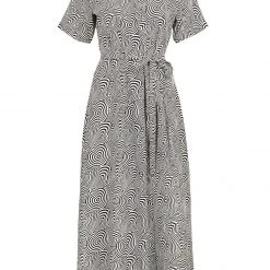 MET1 SUMMERS PRINTED WRAP DRESS