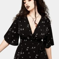 MET1 Blithe Kimono Wrap Mini Dress