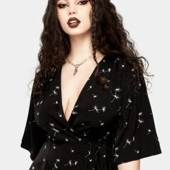 MET1 Blithe Kimono Wrap Mini Dress