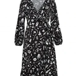 MET1 Women HEDGEWITCH RUFFLE WRAP ABOVE KNEE DRESS