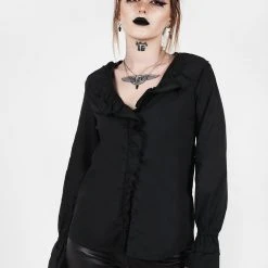 MET1 Clothing FANTOMETTE VOLUME SLEEVE BLOUSE