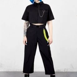 MET1 Clothing Epistle Crop Shirt