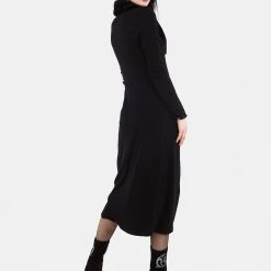 MET1 WOOLFE LONGLINE FAUX FUR CARDIGAN Clothing