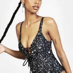 MIF1 Hedgewitch Lace-up Swimsuit