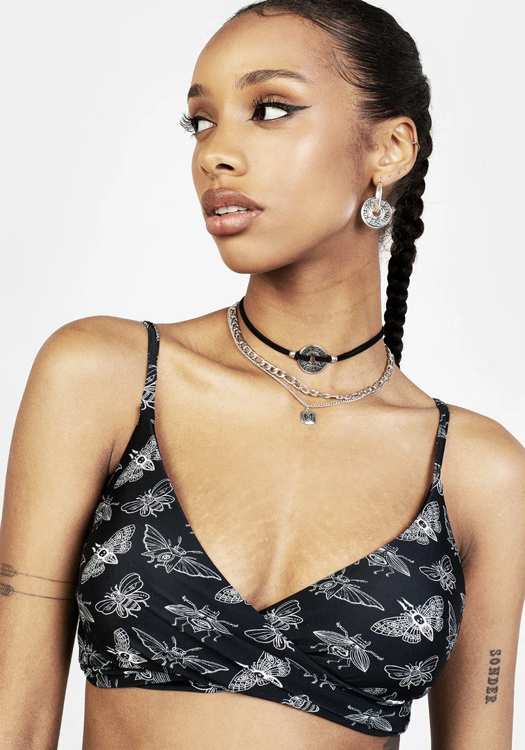 MIF1 Women Mortmoth Twist Bikini Top 3 MIF1 Women Mortmoth Twist Bikini Top