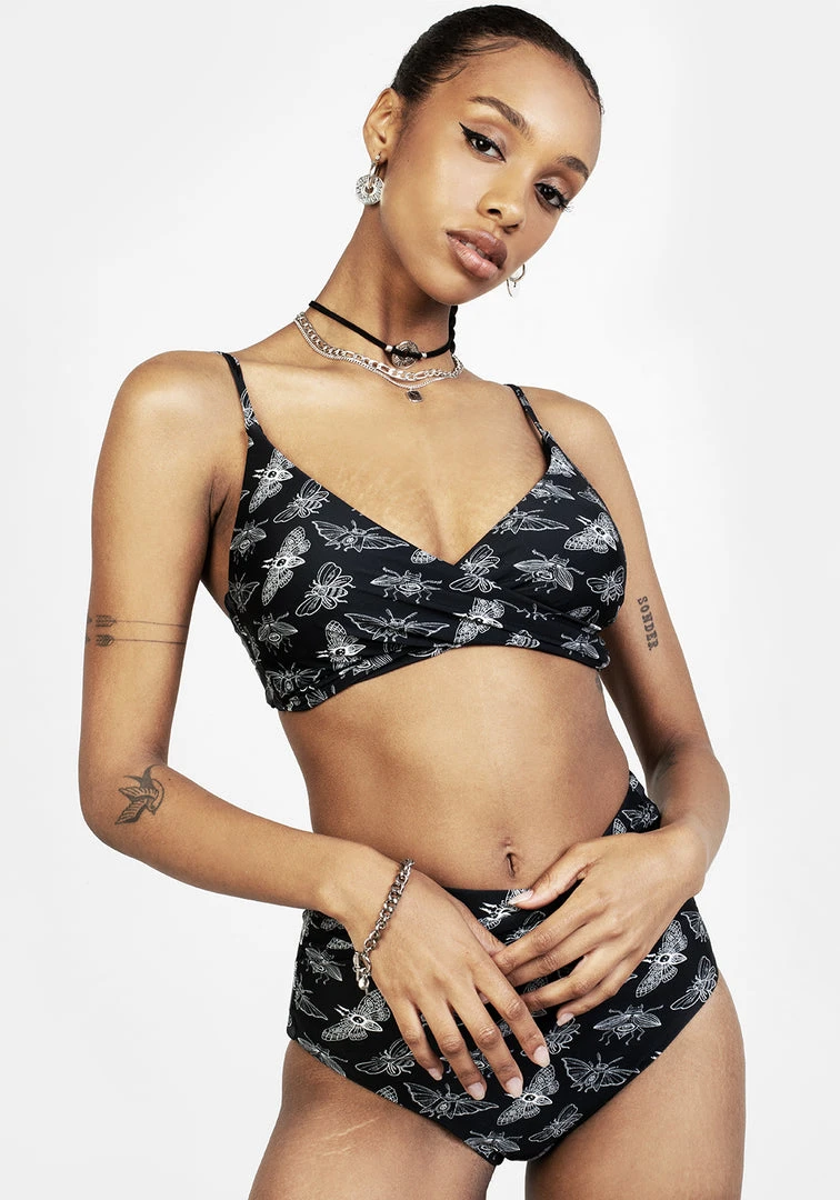 MIF1 Women Mortmoth Twist Bikini Top 4 MIF1 Women Mortmoth Twist Bikini Top