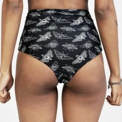 MIF1 Women Mortmoth Twist High-Waisted Bikini Bottom 13 MIF1 Women Mortmoth Twist High-Waisted Bikini Bottom