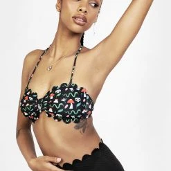MIF1 Women Swampwitch Scallop Bikini Top