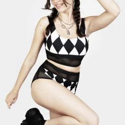 MIF1 Ragdoll Mesh Bikini Top