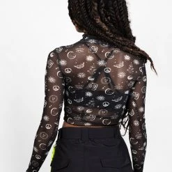 PFA1 Clothing EUPHORIA LETTUCE EDGE MESH CROP TOP 13 PFA1 Clothing EUPHORIA LETTUCE EDGE MESH CROP TOP