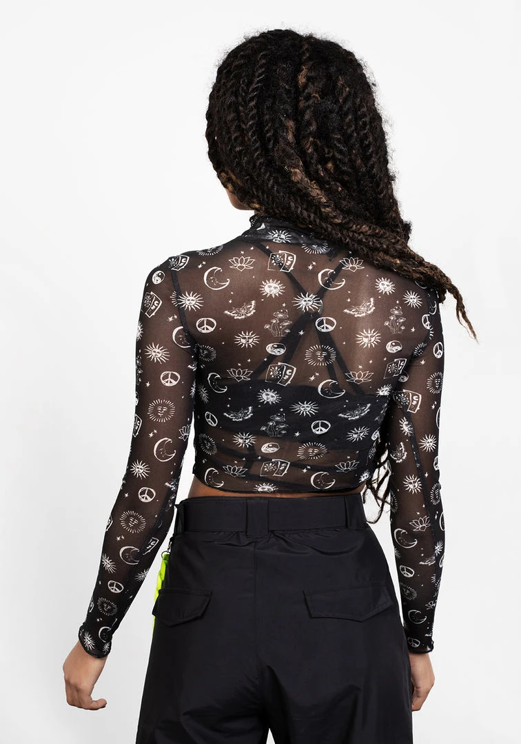 PFA1 Clothing EUPHORIA LETTUCE EDGE MESH CROP TOP 6 PFA1 Clothing EUPHORIA LETTUCE EDGE MESH CROP TOP