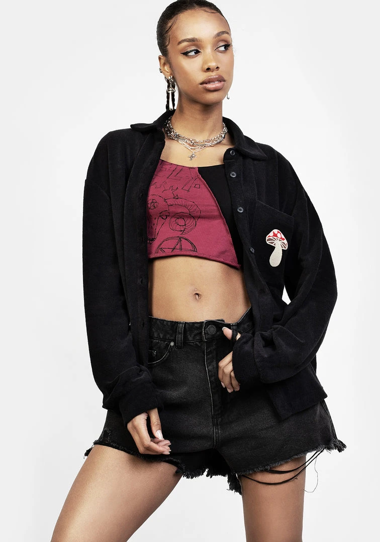 PFA1 AMANITA EMBROIDERED TOWELLING SHIRT 4 PFA1 AMANITA EMBROIDERED TOWELLING SHIRT