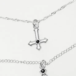 TOU1 Women Confession Multi-Chain Necklace