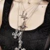 TOU1 Women Confession Multi-Chain Necklace