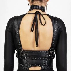 YHU1 Women COUNTESS STUDDED HARNESS