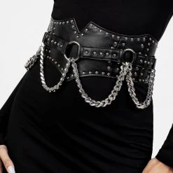 YHU1 NADJA STUDDED WAIST BELT Women