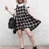 MET1 Clothing Singles Plaid Dress