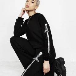 DDS1 Women SMAUG LONG SLEEVE CROP SWEATER