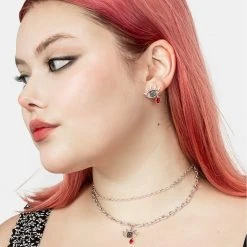 TOU1 BLEEDING EYE CZ STUDS Accessories