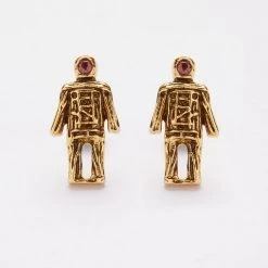 TOU1 WICKER MAN STUD EARRINGS
