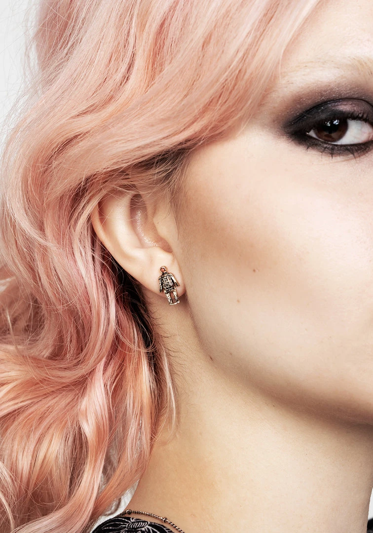 TOU1 WICKER MAN STUD EARRINGS 4 TOU1 WICKER MAN STUD EARRINGS