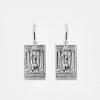 TOU1 THE HIGH PRIESTESS TAROT HOOP EARRINGS Accessories
