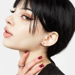 TOU1 Accessories GODDESS TRIPLE MOON MOONSTONE EAR STUD PACK