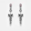 TOU1 Accessories RITUAL AMETHYST SPLIT EARRINGS