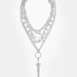 TOU1 SWORD MULTICHAIN NECKLACE Accessories